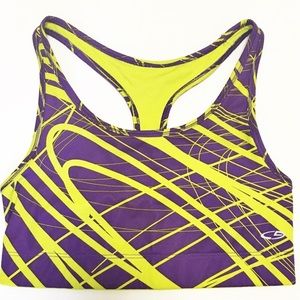 Champion Lime Green Purple Reversible Sports Bra